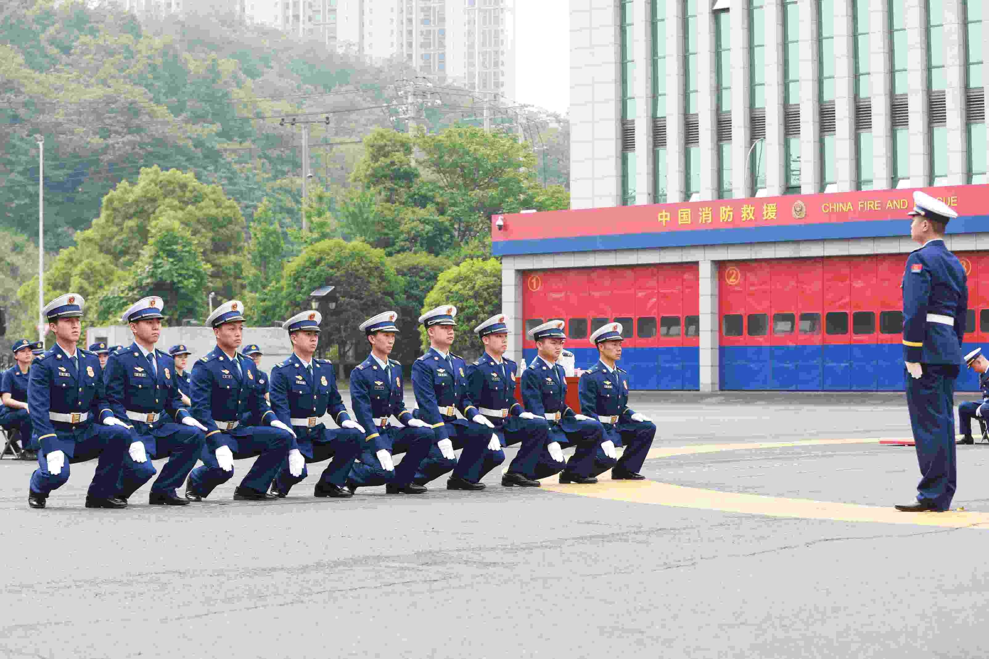 队列会操现场。单位供图