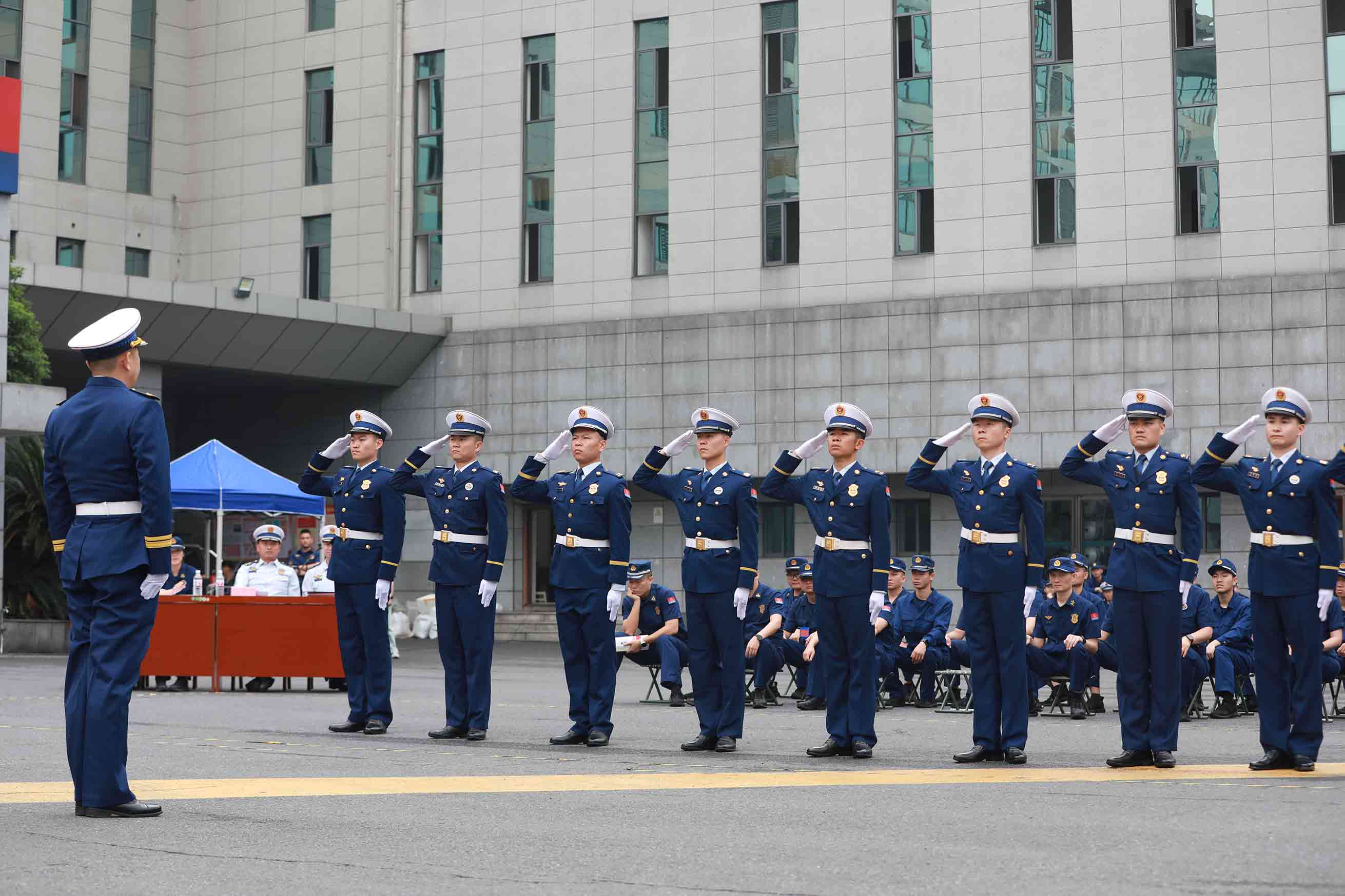 队列会操现场。单位供图