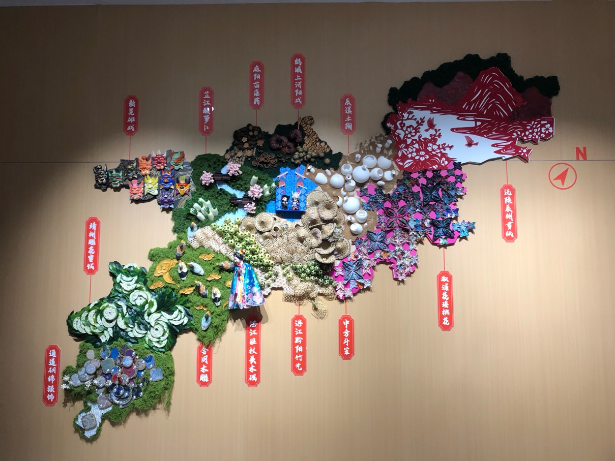 怀化非遗地图。谢语欣摄