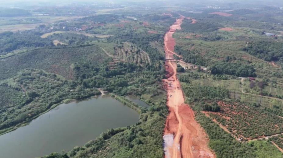 G107耒阳绕城公路。安徽建工水利供图