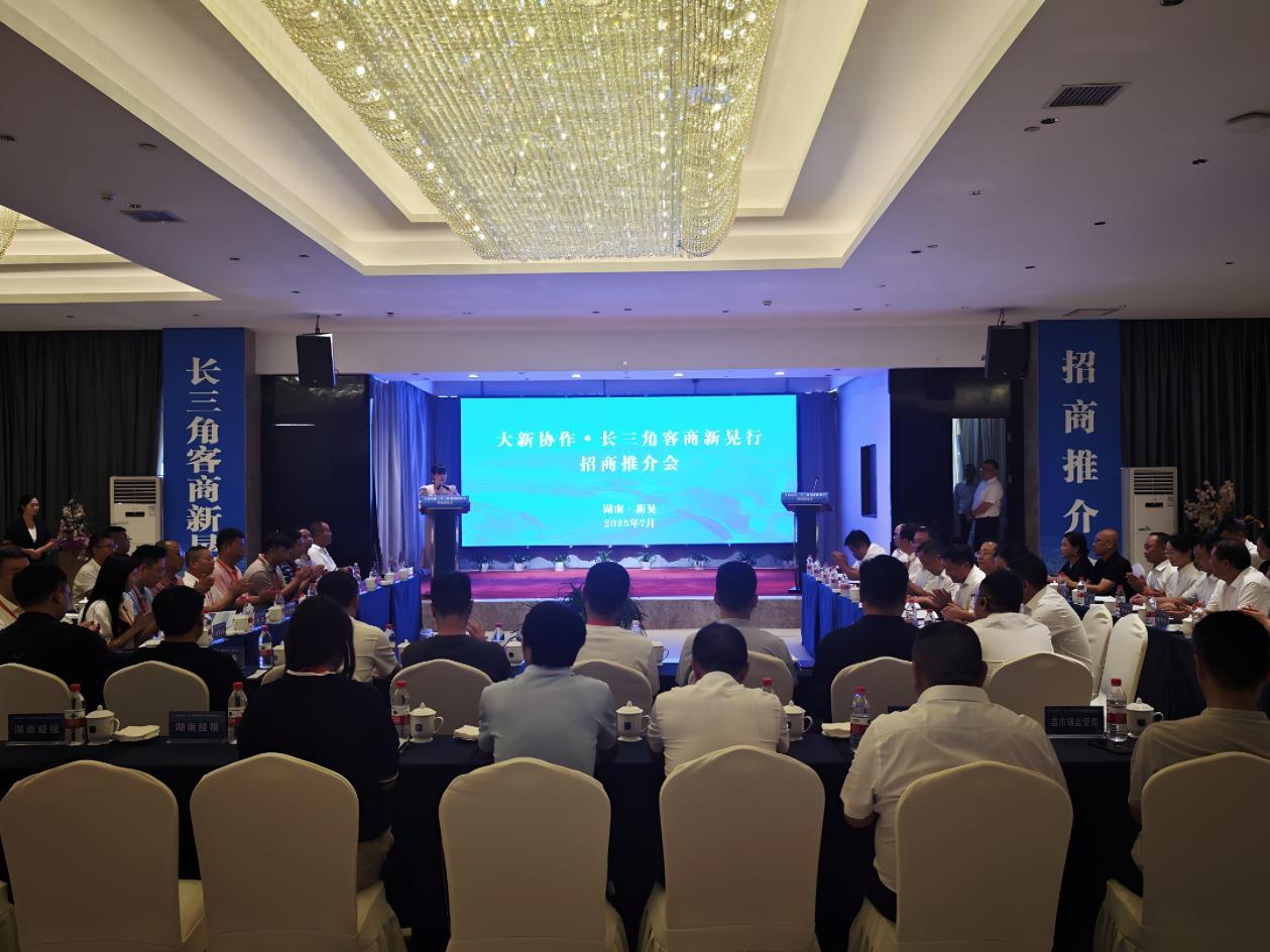 “大新协作·长三角客商新晃行”招商推介会现场。单位供图