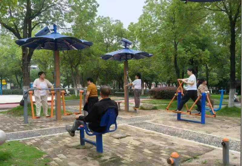 居民健身。受访单位供图