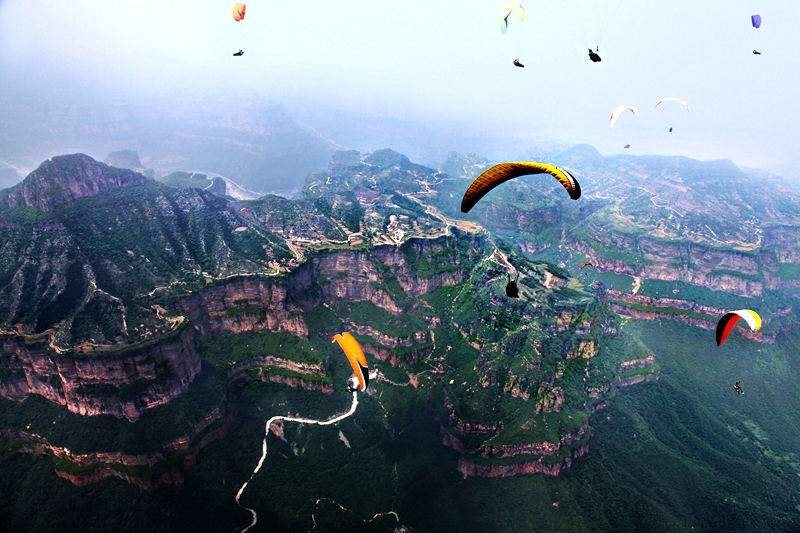 林虑山滑翔基地。安阳市文旅局供图
