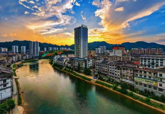 绥宁县城。受访单位供图