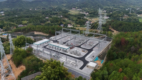 湖南省首个“全装配式混凝土结构”220千伏变电站投运。受访单位供图