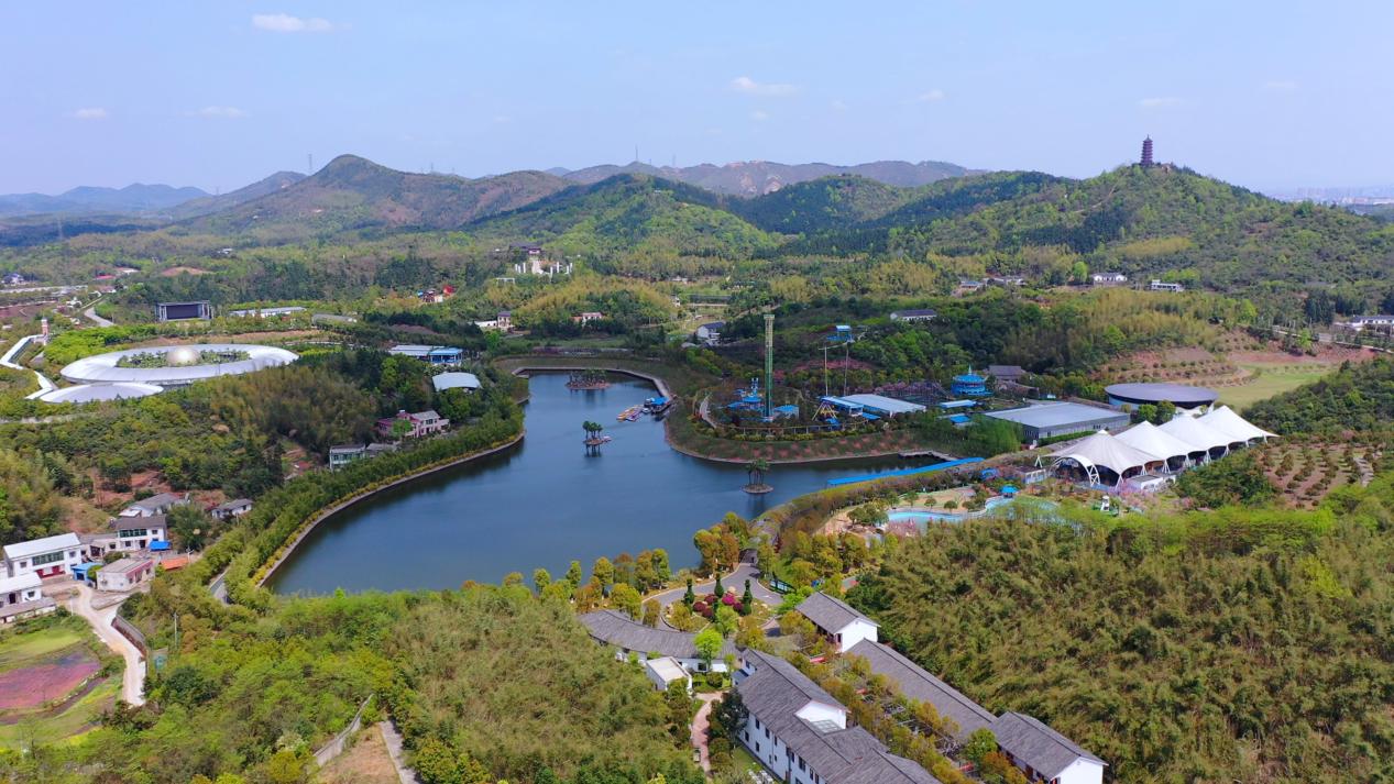 長株潭生態綠心地區草木豐茂。湘潭市岳塘區融媒體中心供圖