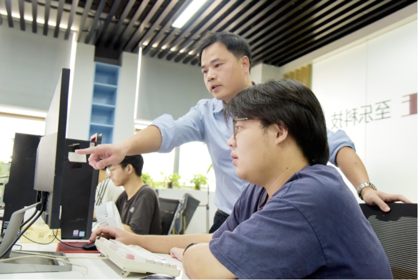 至乐科技员工协同办公。单位供图