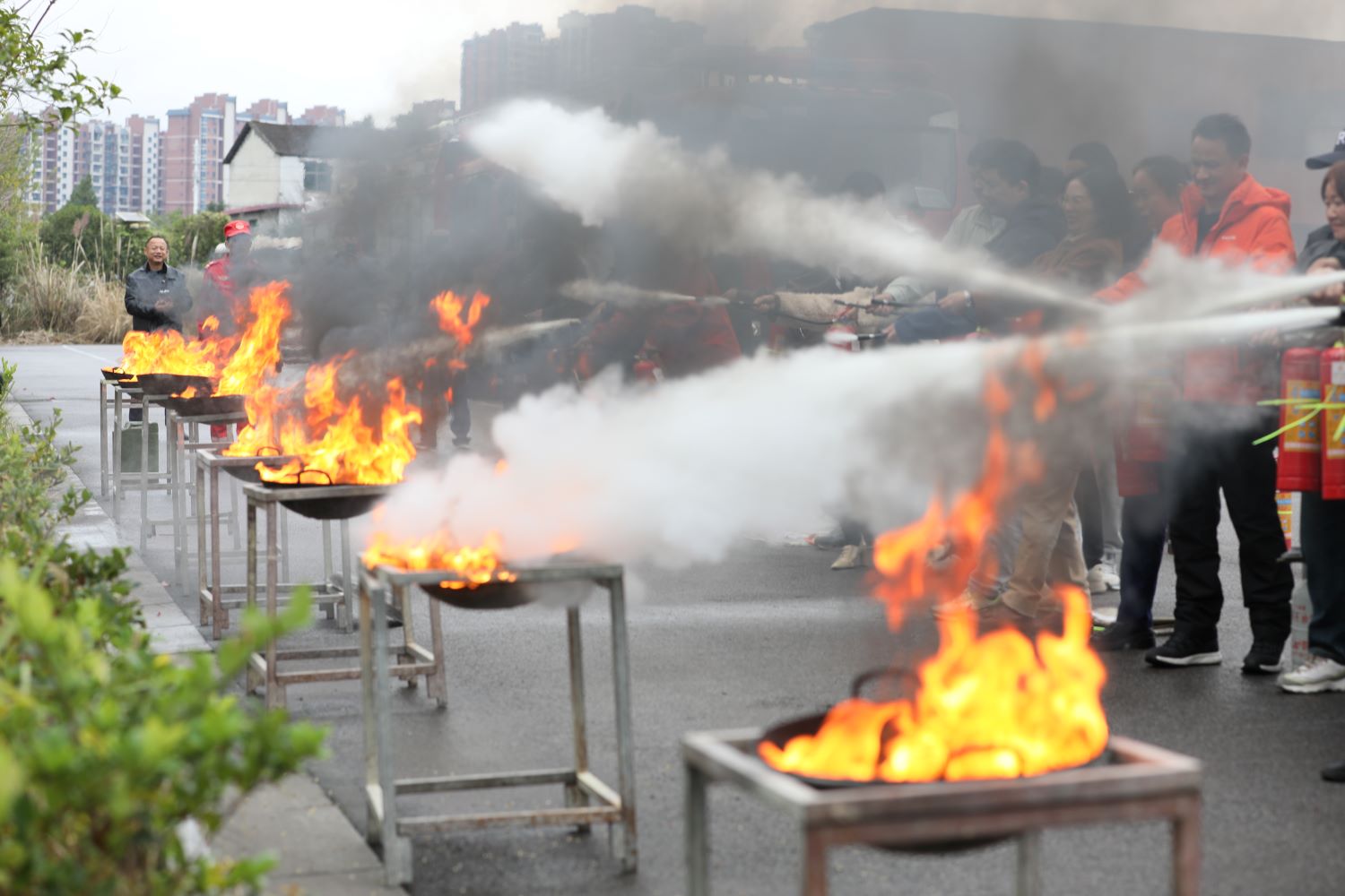 滅火器體驗（單位供圖）