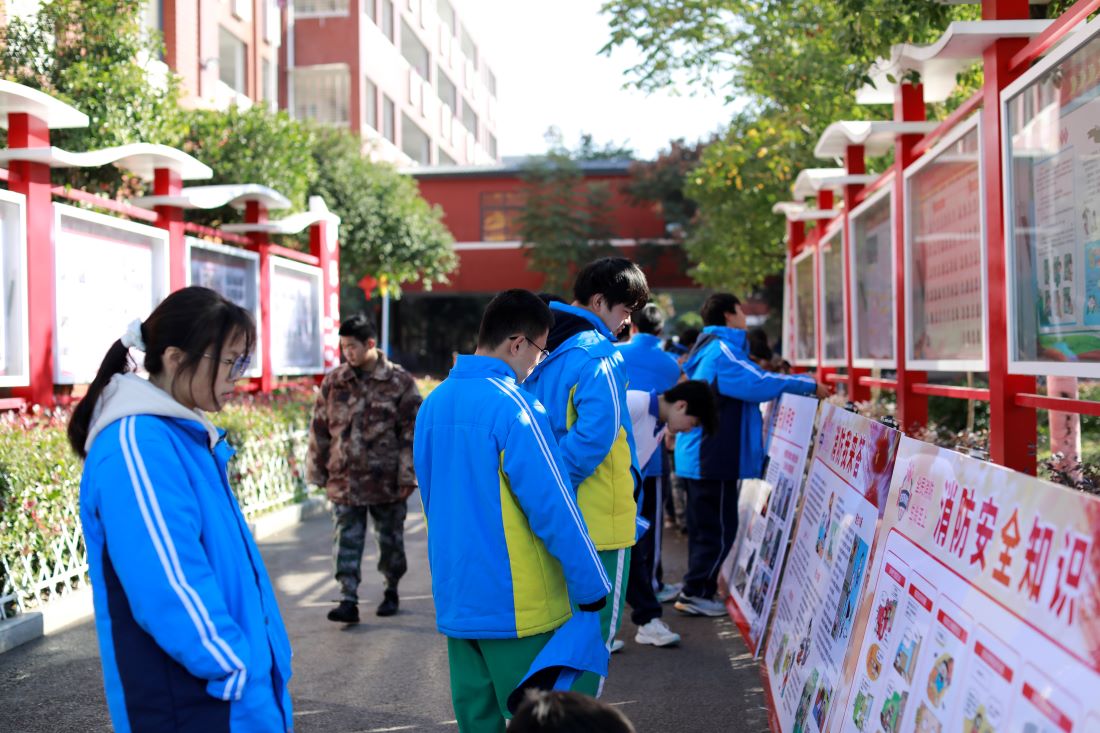 消防知識展板區（單位供圖）