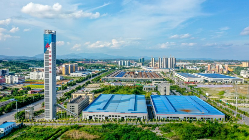 鸟瞰亚洲富士电梯。申兴刚 摄