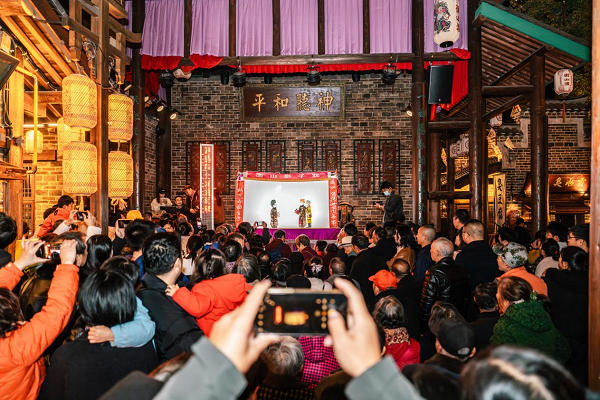 衡山影子戏表演。单位供图