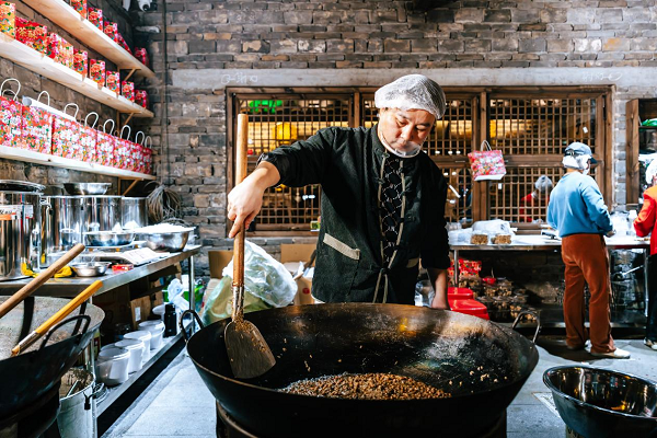 美食制作现场。单位供图