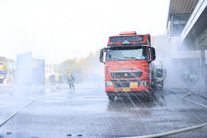 演练现场。尹家兴摄