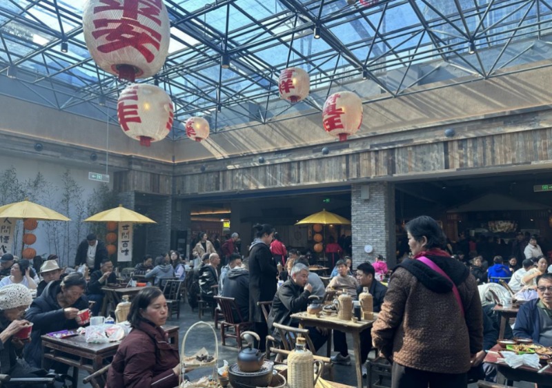 古风茶馆。受访单位供图