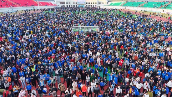 三萬多球迷在第二“現場”為永州隊加油。受訪單位供圖