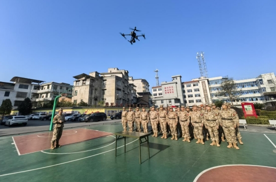 民兵应急分队开展实战化协同训练。受访单位供图