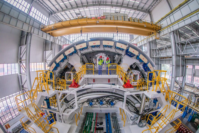 “熙怡號”盾構機。受訪單位供圖