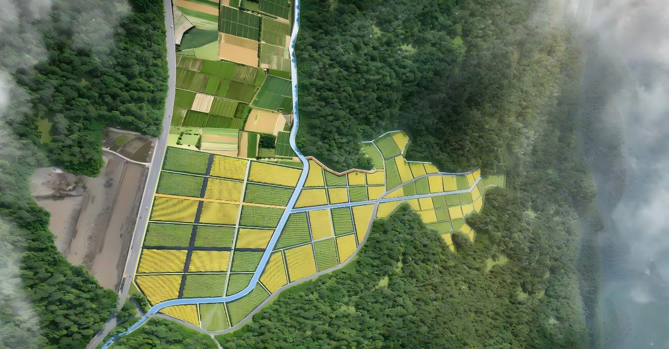 张家界桑植县水利系统综合治理与耕地恢复试点项目实施后效果图。单位供图