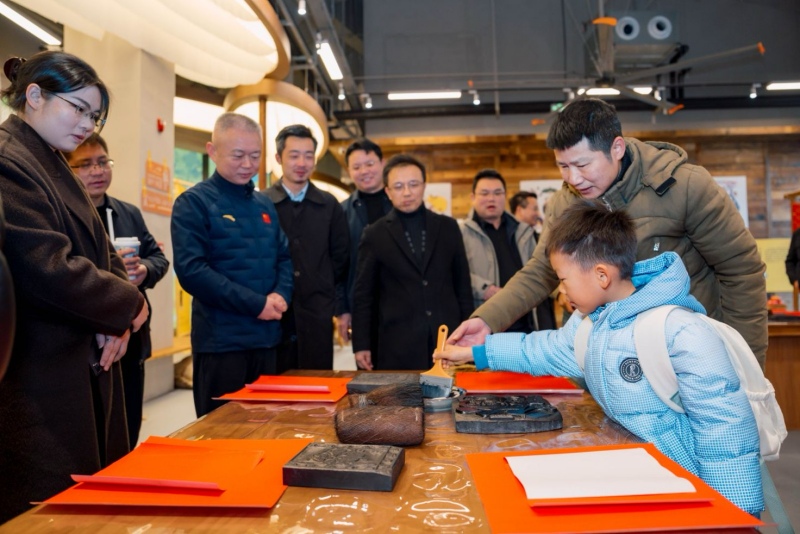 灘頭木版年畫體驗。受訪單位供圖