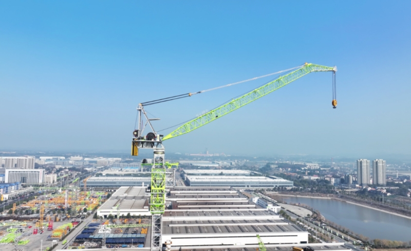 全球最高最大風電塔機完成吊裝。受訪單位供圖