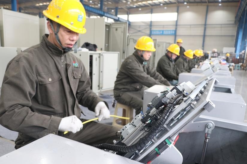 怀化工厂繁忙有序的生产线。单位供图