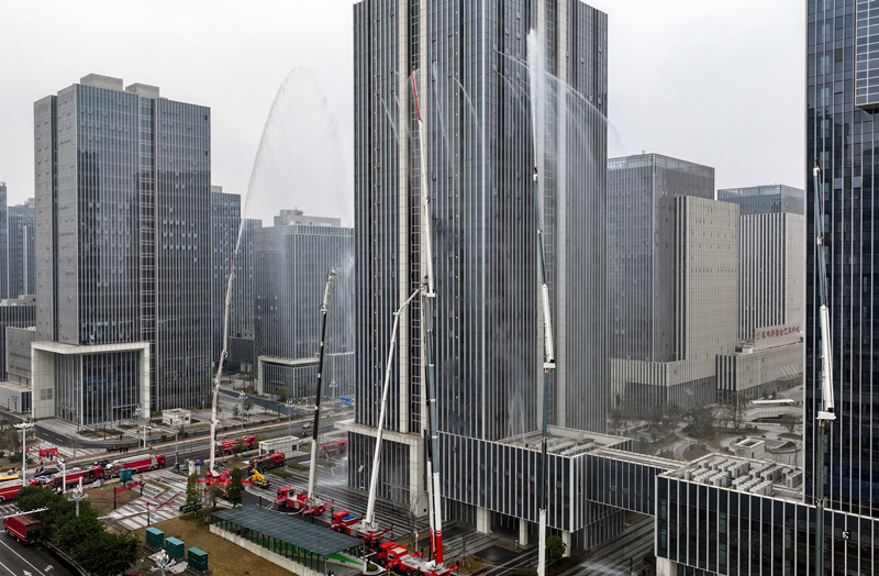 演練現場。衡陽消防供圖