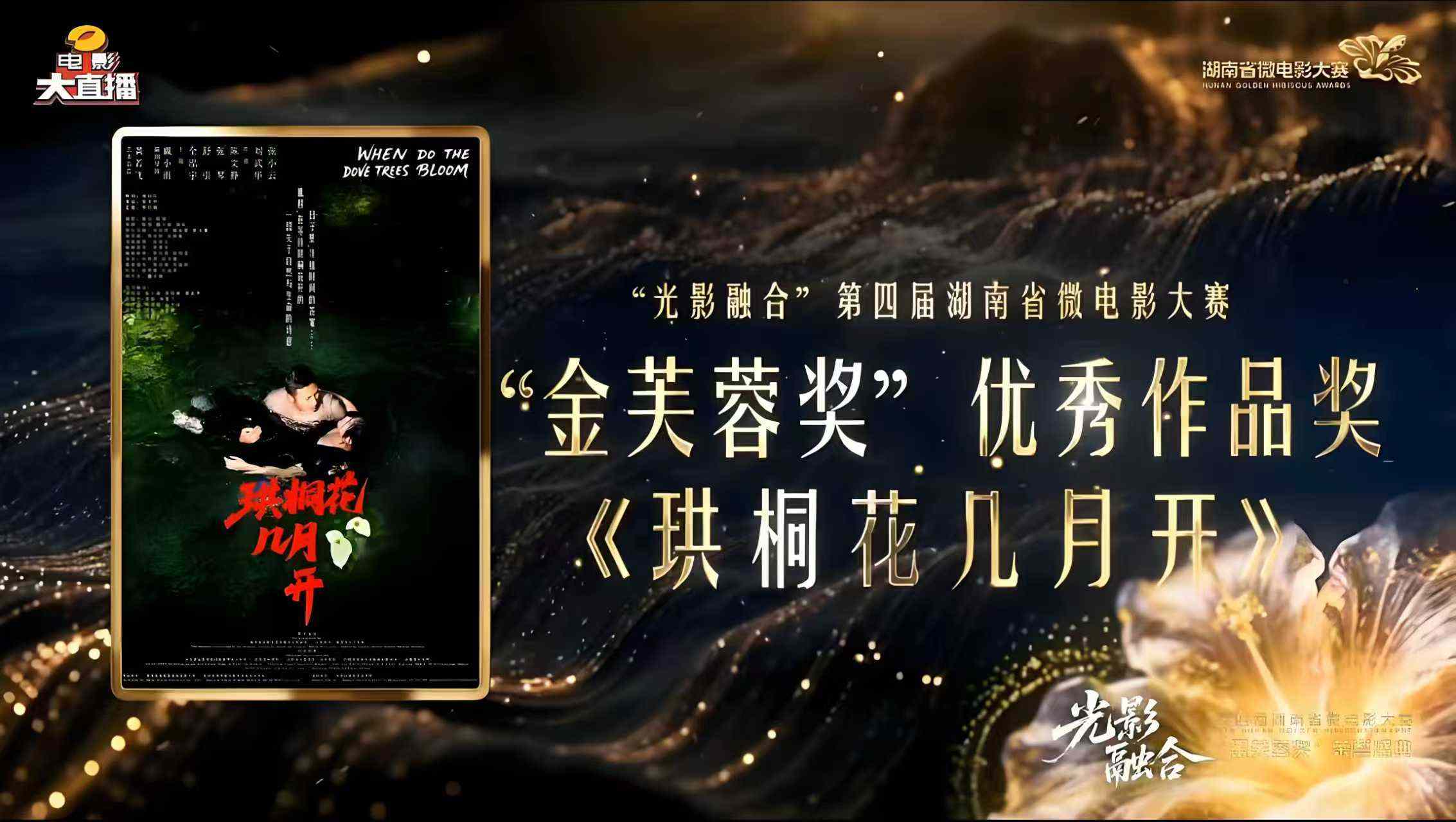 《珙桐花几月开》获全省微电影大赛“金芙蓉奖”优秀作品奖。受访单位供图