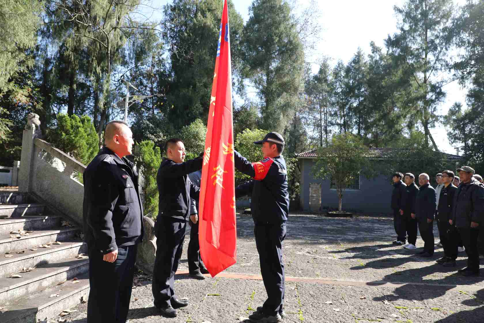 （普戎鎮紅色義警中隊授旗儀式）單位供圖