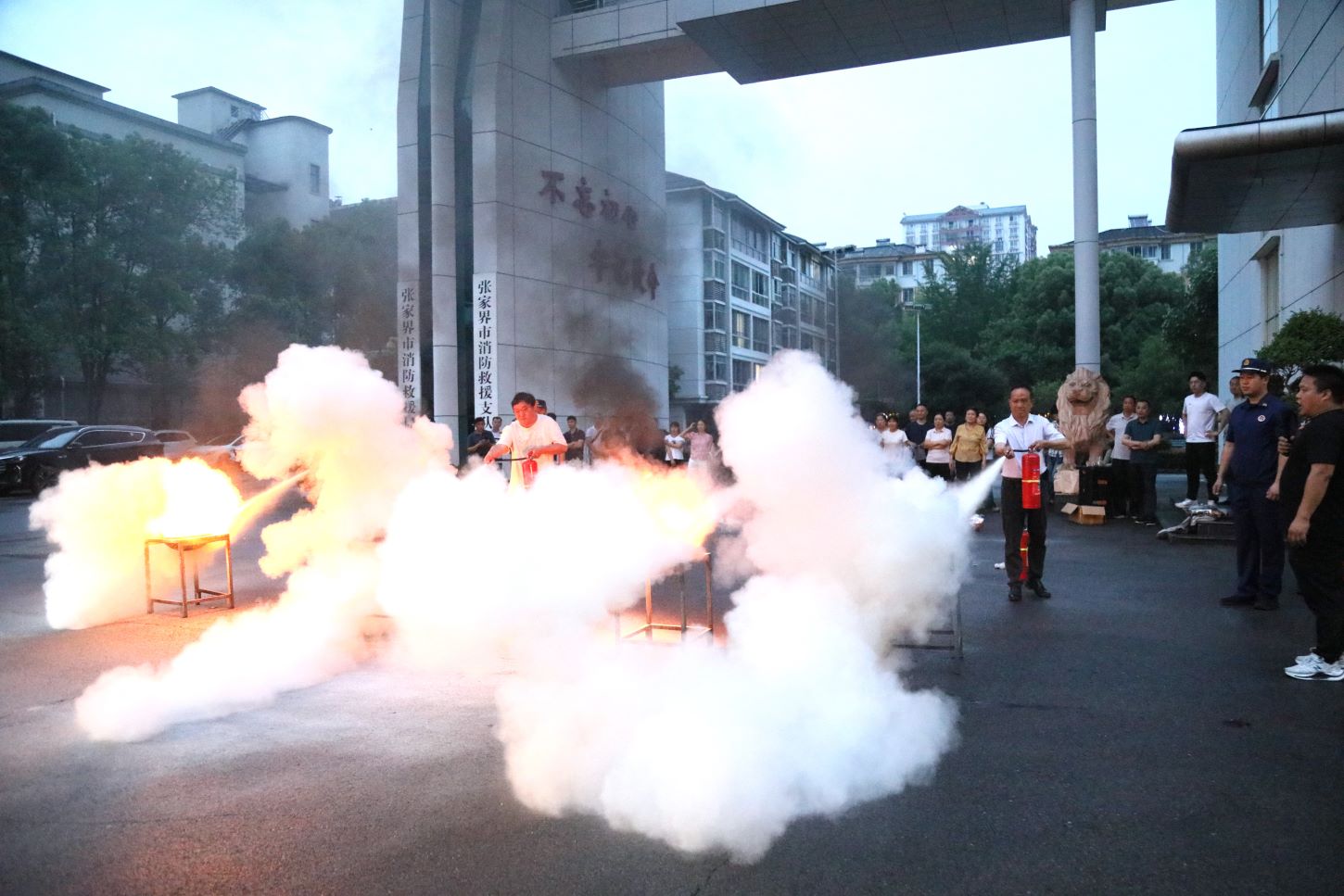灭火器实操（单位供图）