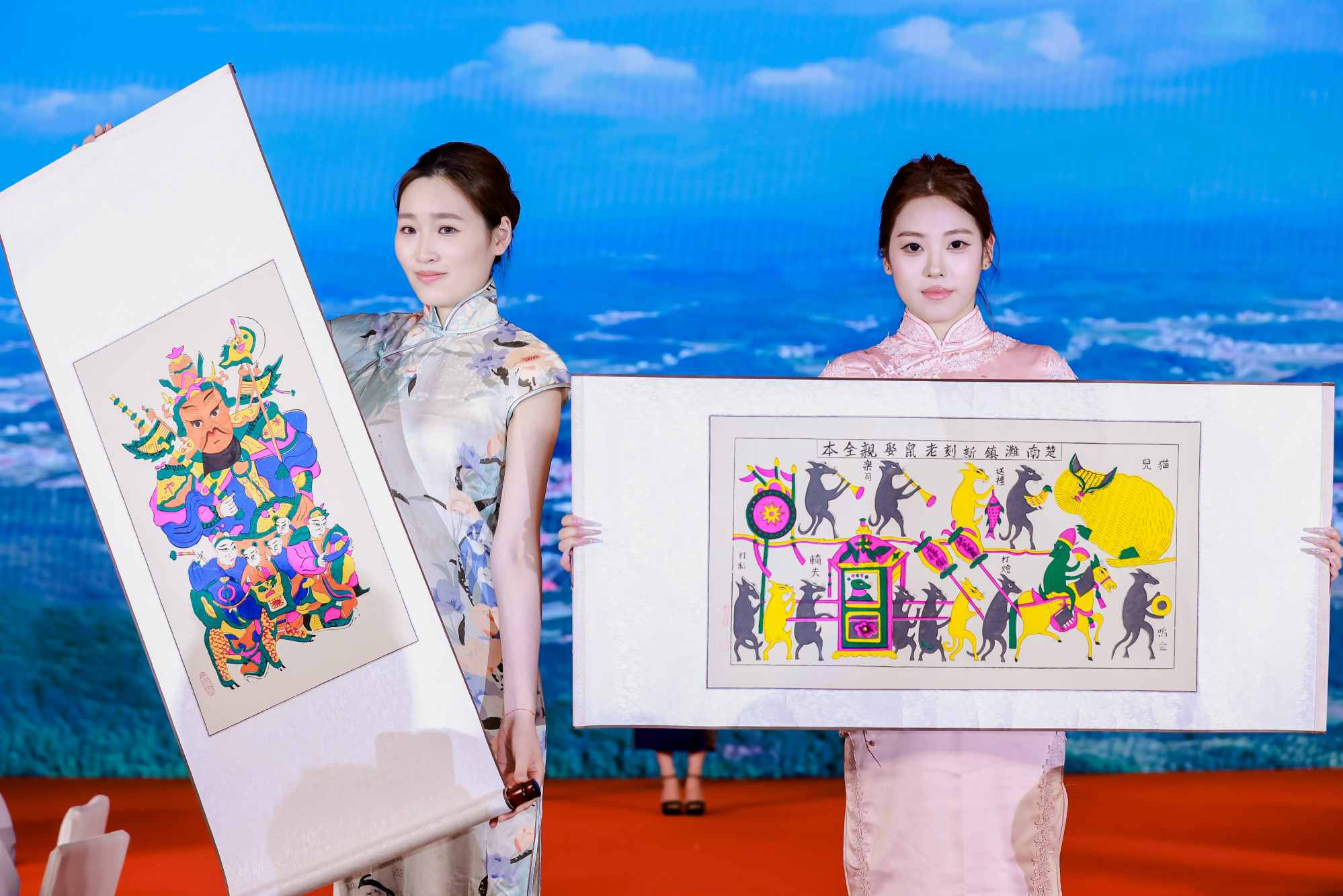 滩头木版年画展示（单位供图）
