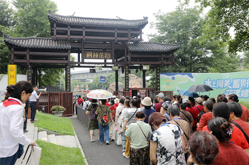 畅游枫林花海景区。单位供图