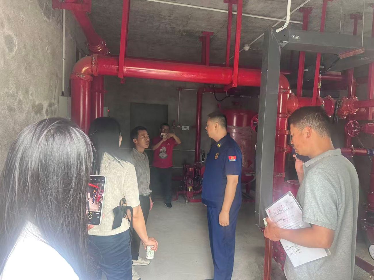 消防设施器材检查（单位供图）