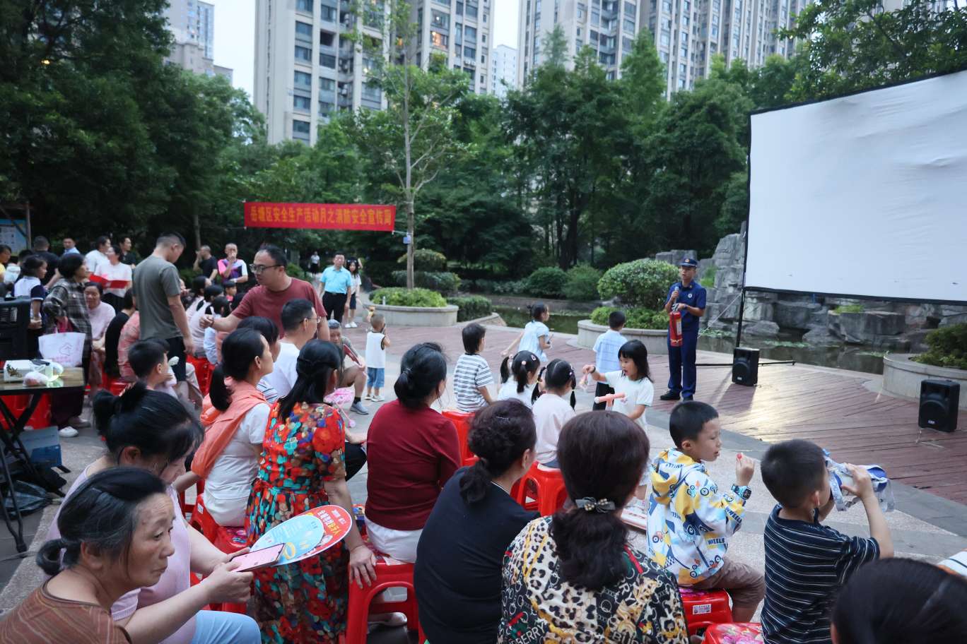 消防安全电影周现场。单位供图