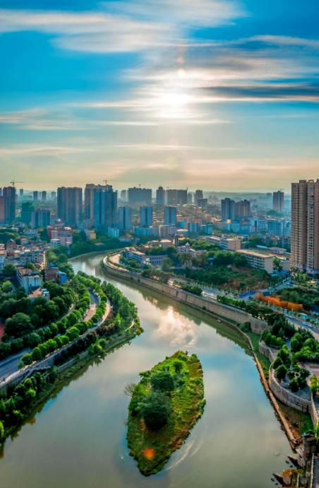 邵阳市区航拍。单位供图