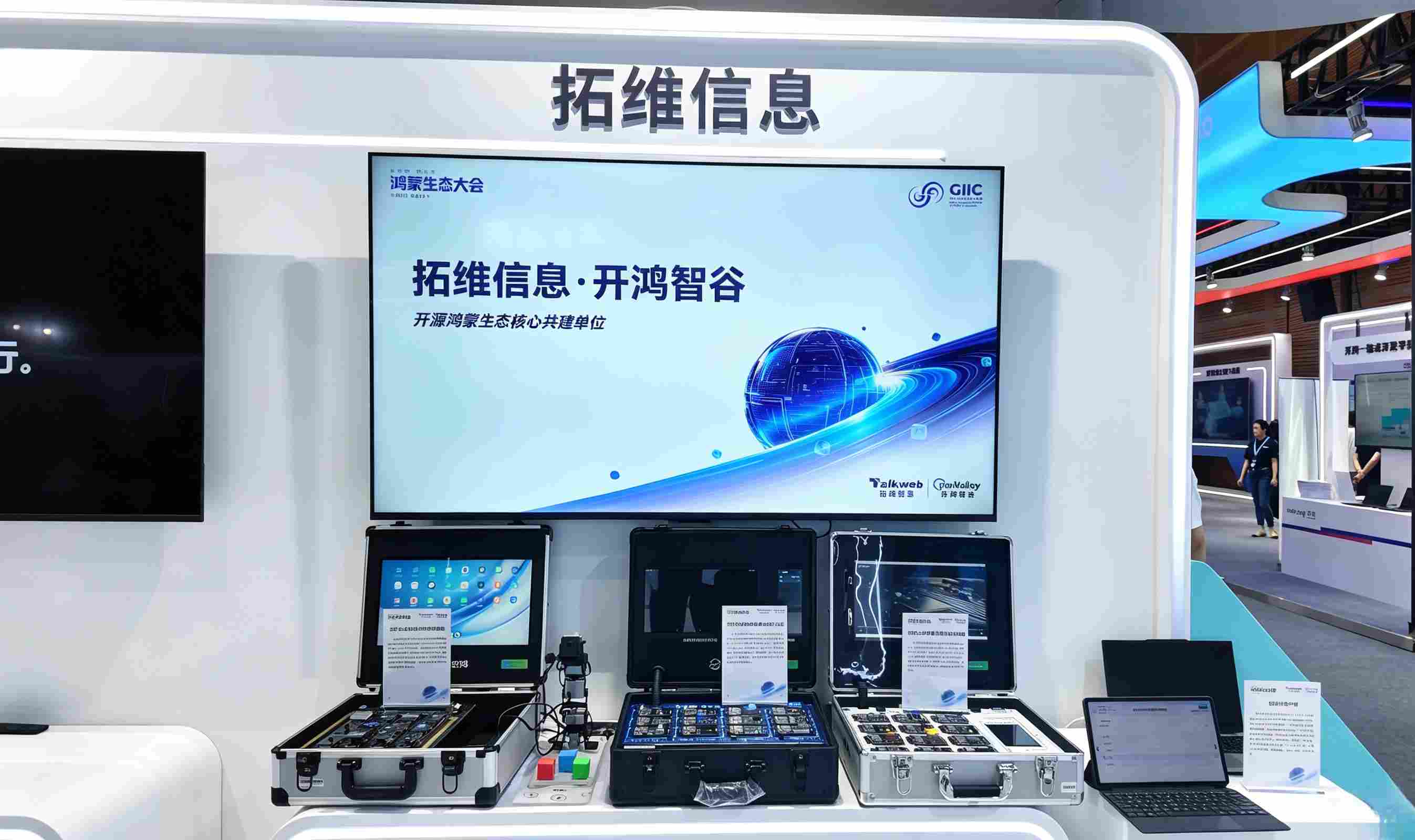 拓維信息&開鴻智谷展台。企業供圖