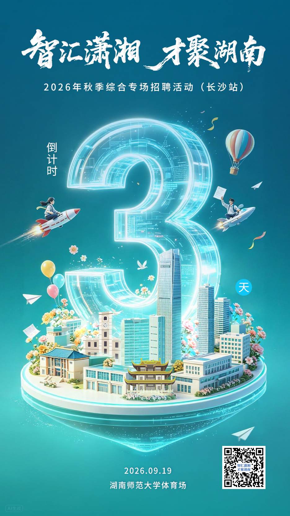 “智汇潇湘 才聚湖南” 长沙站综合专场招聘活动（单位供图）