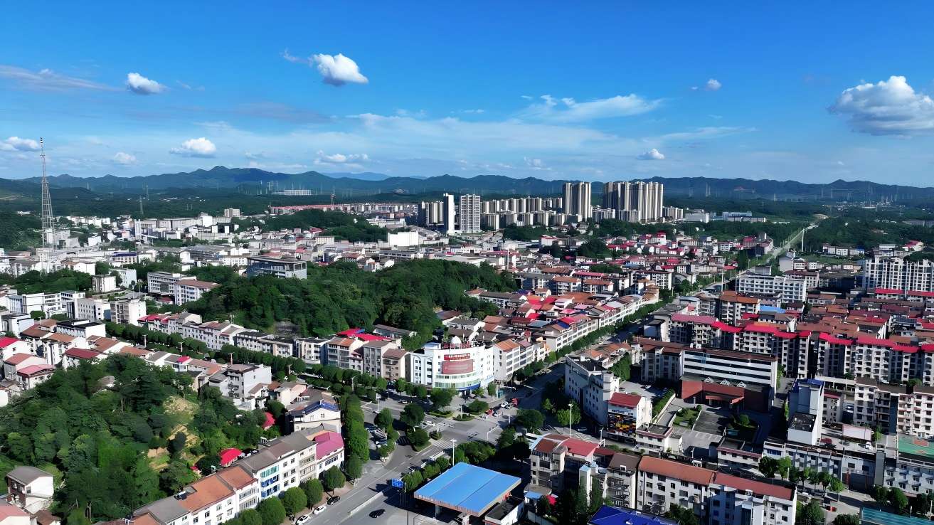 航拍雲溪城區。單位供圖