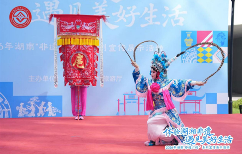 現場演出的戲曲。受訪單位供圖