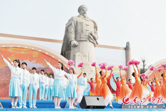   2022年12月，湘阴县举办纪念左宗棠诞辰210周年系列活动。  长沙晚报全媒体记者 郭雨滴 摄