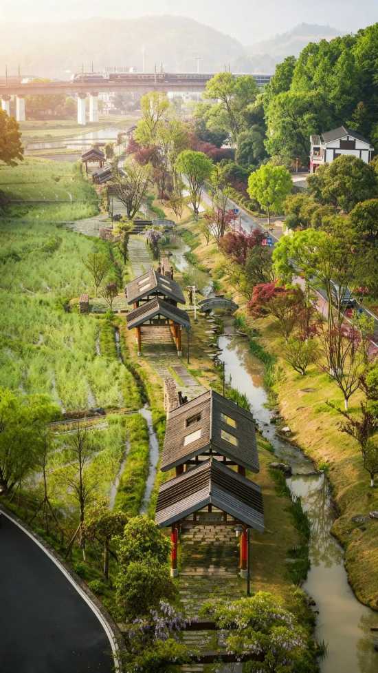 俯瞰清溪村。益阳市文旅广体局供图